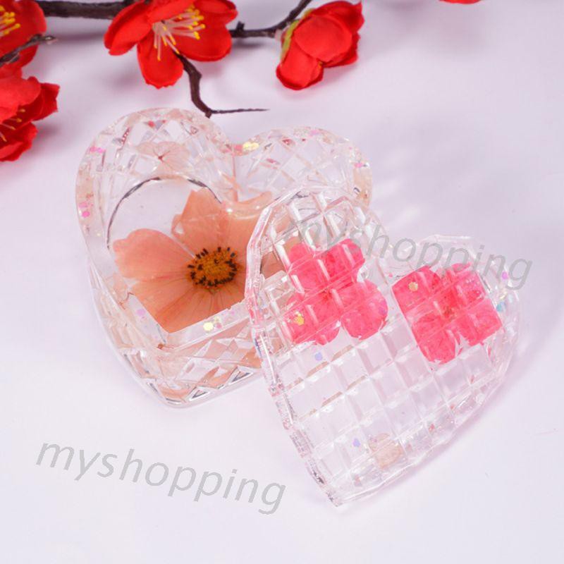 Khuôn Silicone Làm Trang Sức Hình Trái Tim