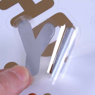 Decal dán chữ lên bong bóng sticker