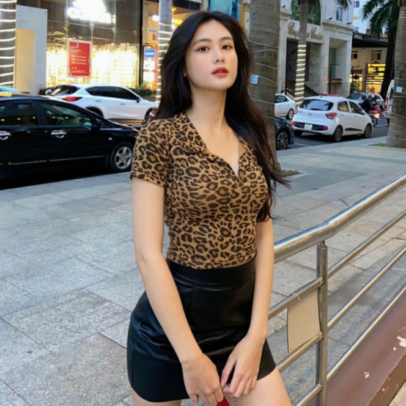 [Corn9] Áo và Đầm họa tiết beo