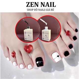 Sơn Gel Móng Tay màu Trắng, Đen chai xanh 15ml