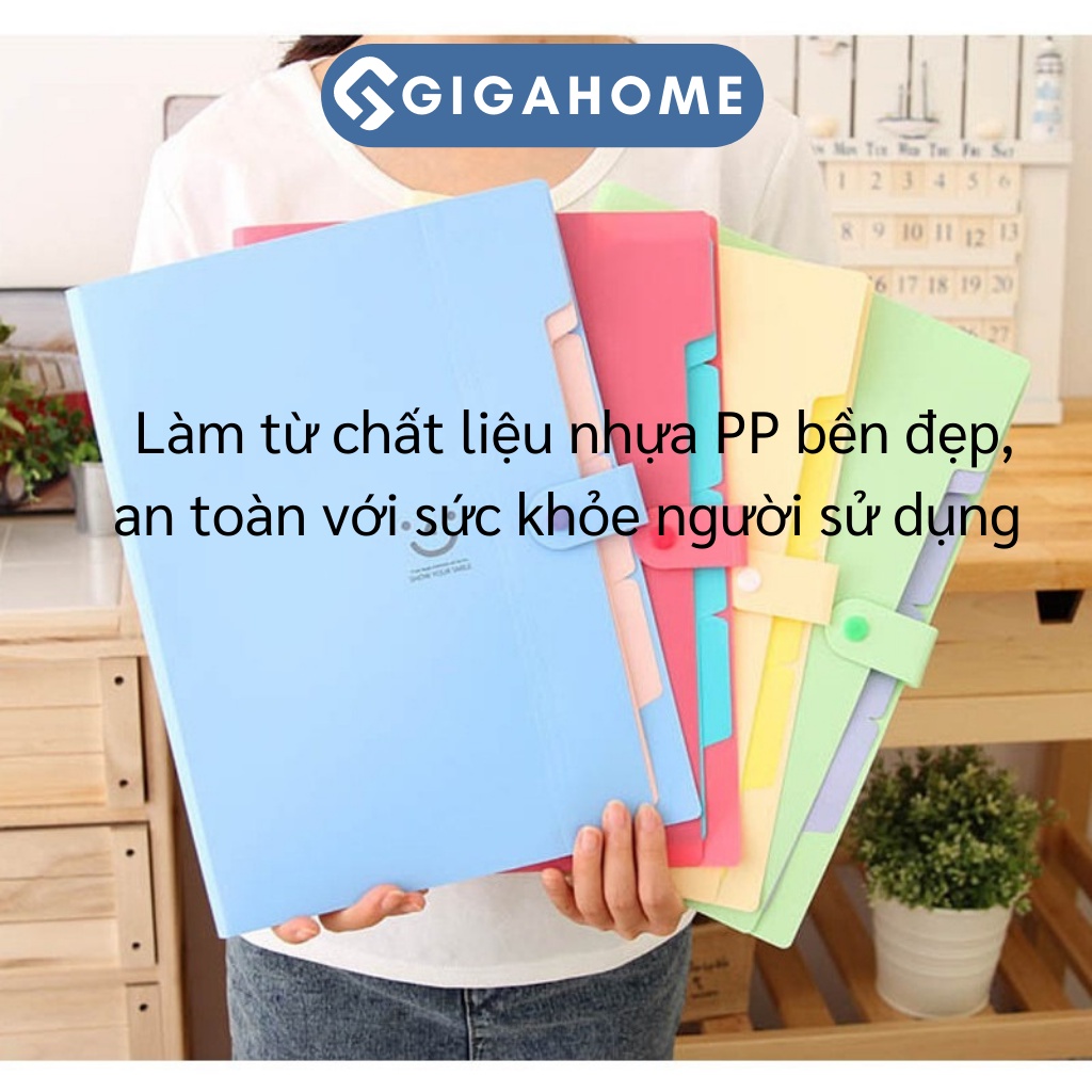 Bìa Kẹp Tài Liệu Khổ A4 GIGAHOME Nhiều Mẫu Ngộ Nghĩnh 9066