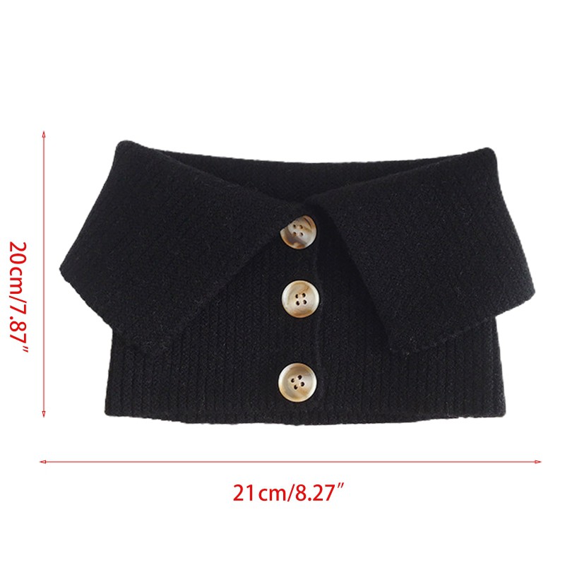 Khăn choàng cổ giả nút thắt thời trang thanh lịch dành cho nữ