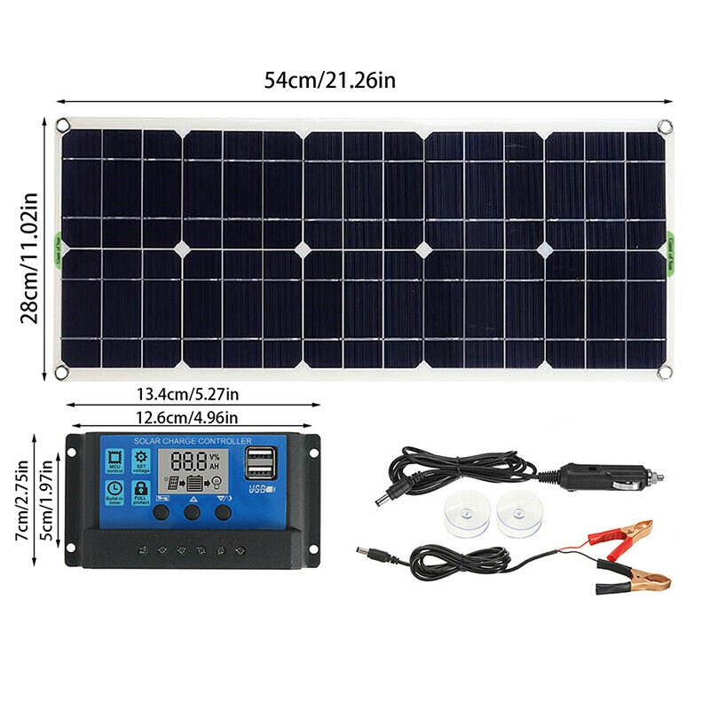 Tấm Sạc Năng Lượng Mặt Trời 800W 12V 100A Cho Thuyền Caravan RV