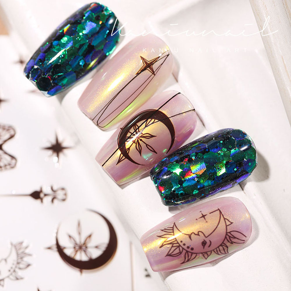 Sticker Dán Trang Trí Móng Tay Hình Bướm 3D DIY