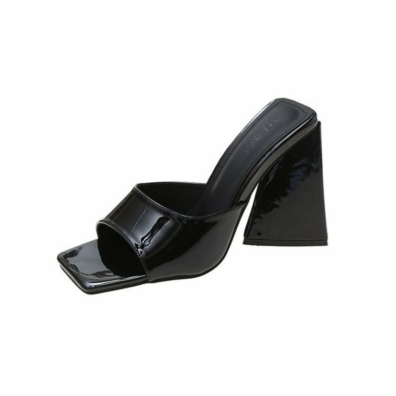 Guốc cao gót nữ cao 7 đến 9 cm gót tam giác