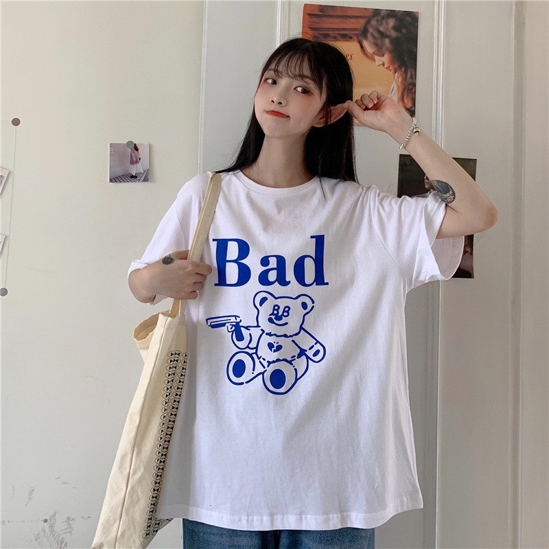 Áo thun tay lỡ FREESHIP Áo thun BAD unisex tay lỡ TL802