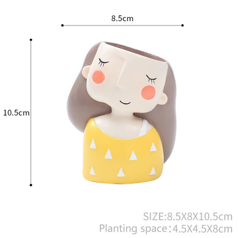 Chậu cây hoa đá mini hình dễ thương