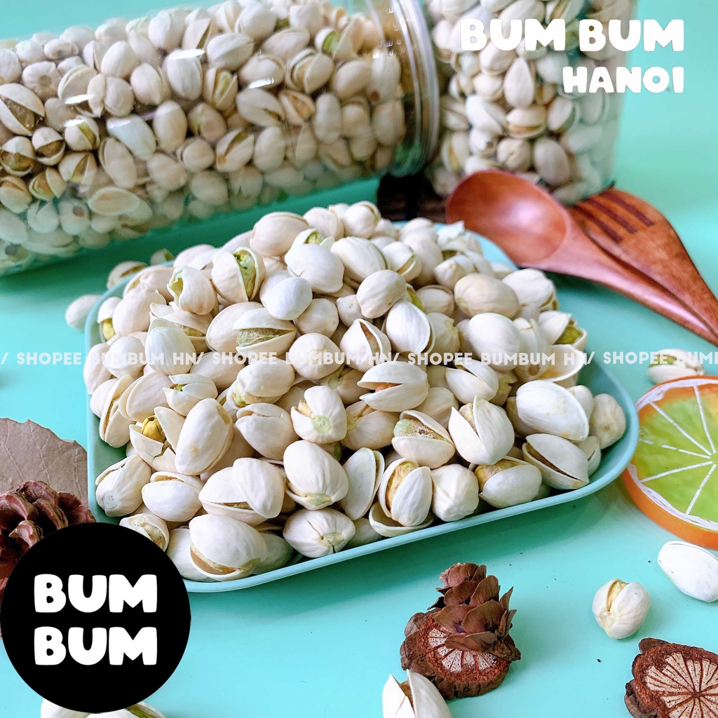 Hạt dẻ cười Pistachio Bumbum hạt giẻ cười không tẩy trắng, ăn vặt Hà Nội siêu ngon siêu rẻ