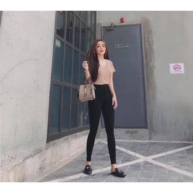 QUẦN JEAN JEAN SIÊU CO GIÃN QUẦN BÒ GIẤY DÁNG ÔM CHẤT ĐẸP THỜI TRANG BANAMO FASHION 764