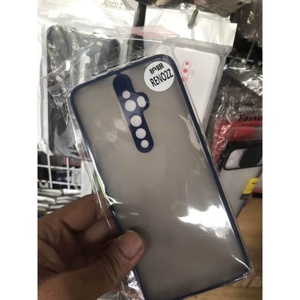 ốp lưng điện thoại oppo reno 2f ốp đục viền màu