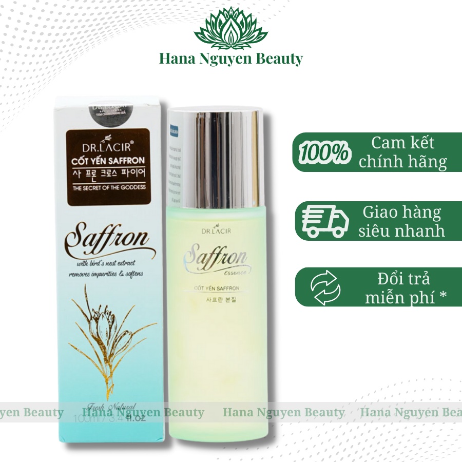 Nước hoa hồng toner cốt yến saffron Dr Lacir 100ml