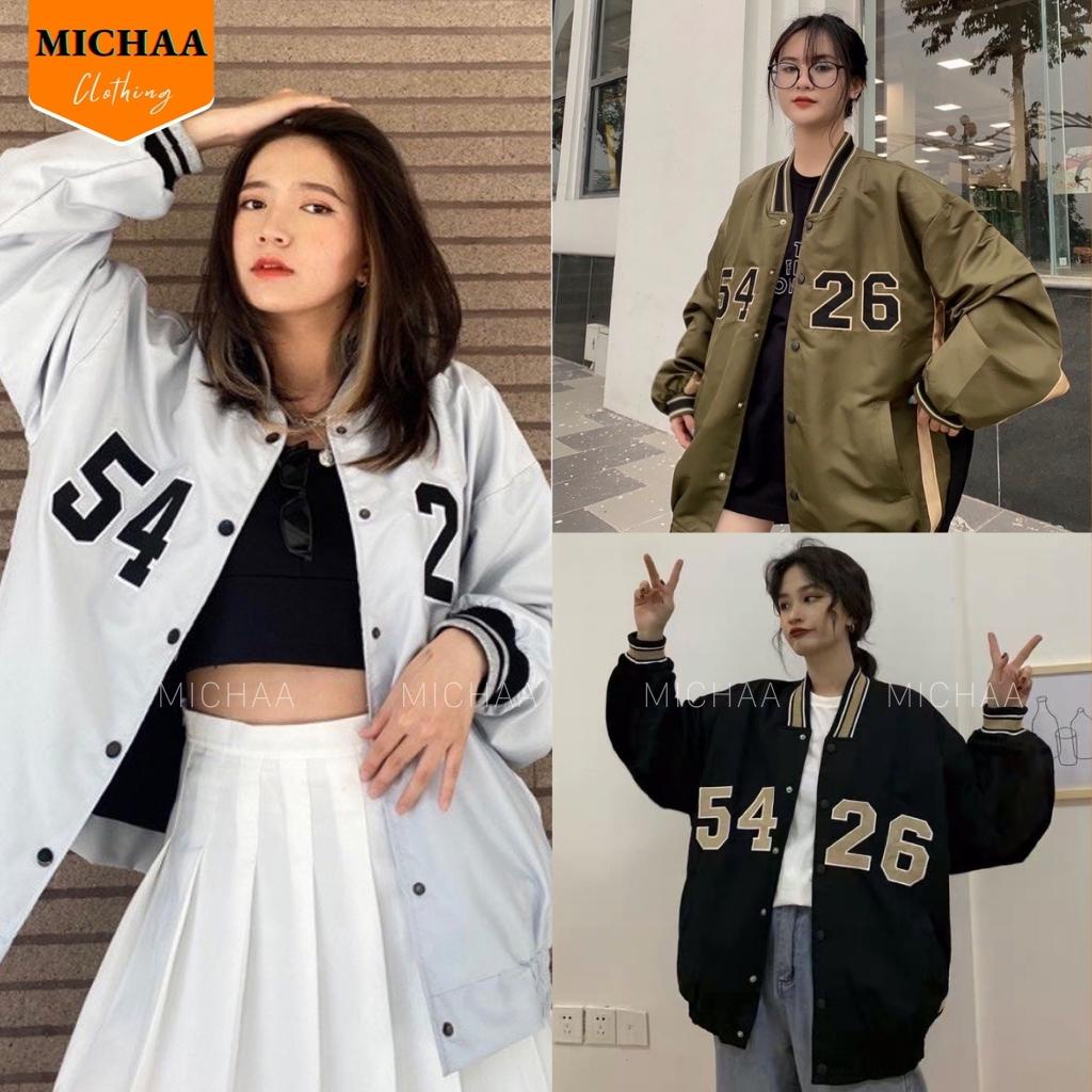 Áo Khoác Bomber Dù 5426 Nam Nữ Ulzzang Unisex 2 Lớp Kiểu Basic Form Rộng - MICHAA