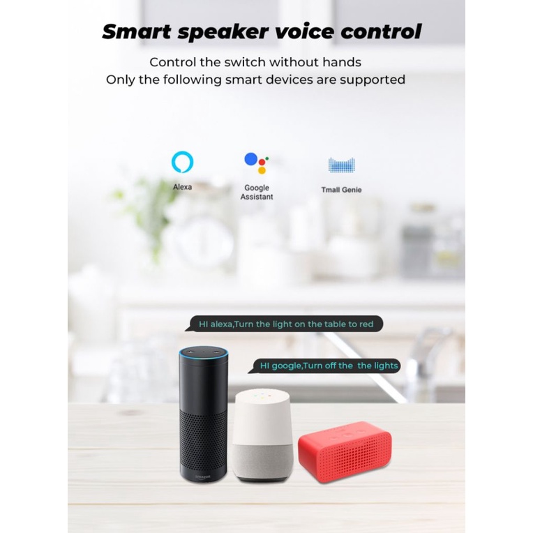 GOOGLE Công Tắc Điều Khiển Thông Minh 2 Chiều Hẹn Giờ 4 Chiều Không Dây 16A MINI Wifi + RF433 MHZ Hỗ Trợ Nhà Cửa