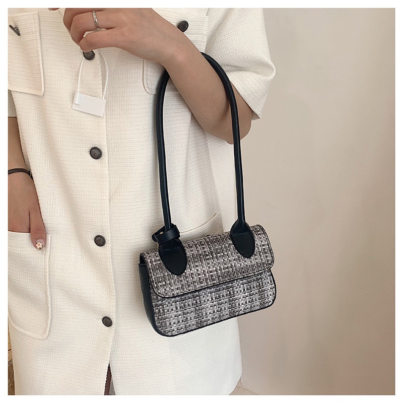 Túi Xách Đan Cói Hình Vuông Nhỏ Màu Sắc Nổi Bật NB00281