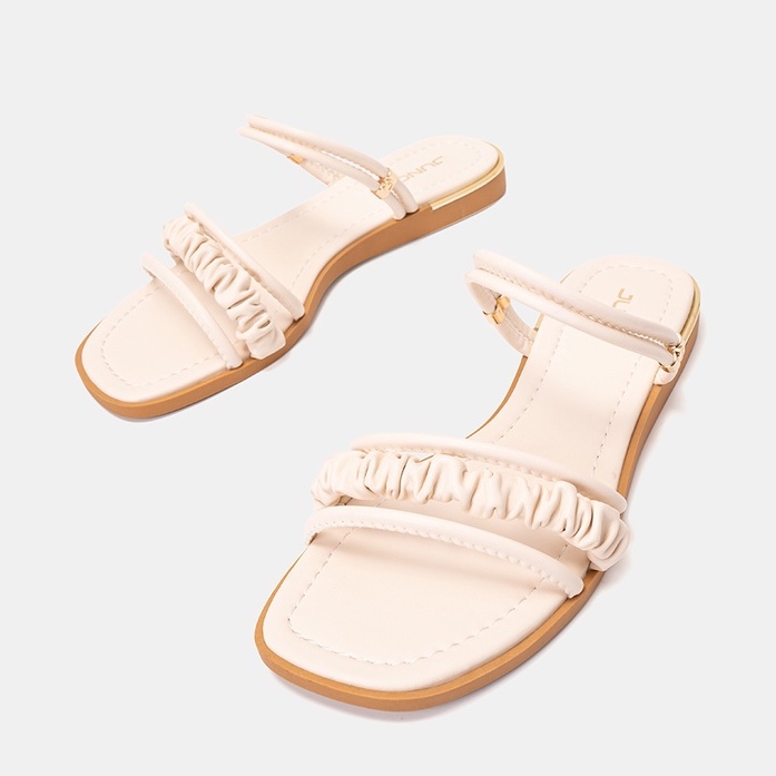 Giày Sandal Nữ Thời Trang 3cm JUNO Dây Quai Nhún SD03057