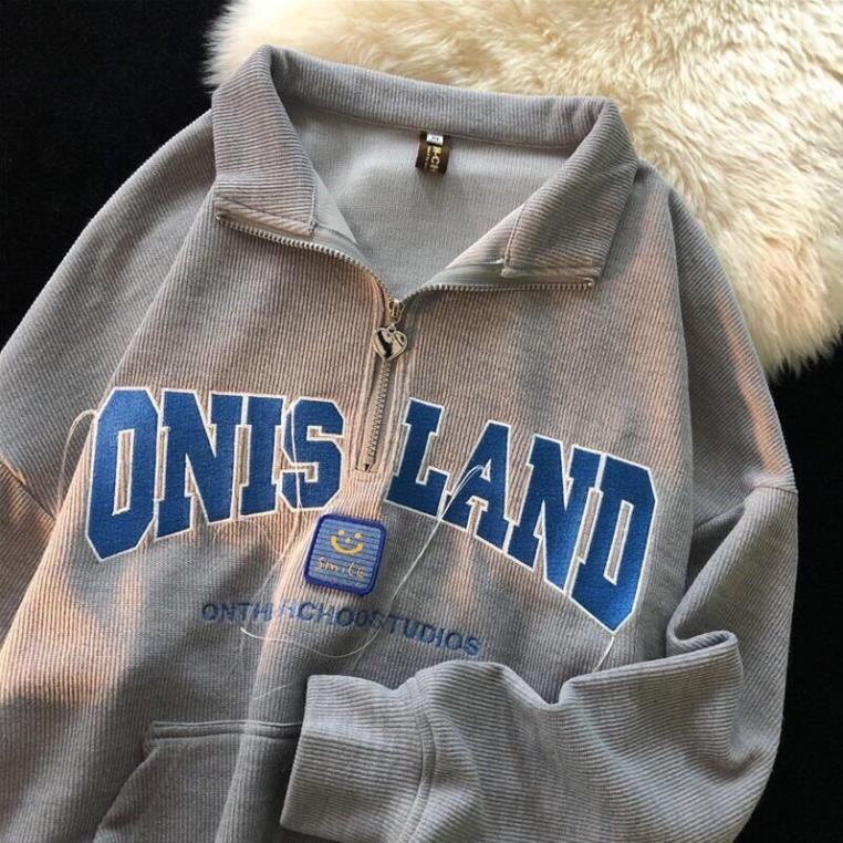 Áo Nỉ Polo Dáng Rộng Onis Nam Nữu Unisex Cổ Bẻ Form To Uzzlang Nhiều Màu Hot Trend(Hàng Sẵn)