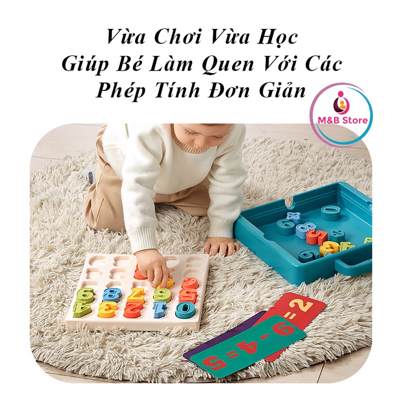 Đồ Chơi Giáo Dục Bảng Số Xếp Hình - KUB, Phát Triển Tư Duy, Nhận Thức