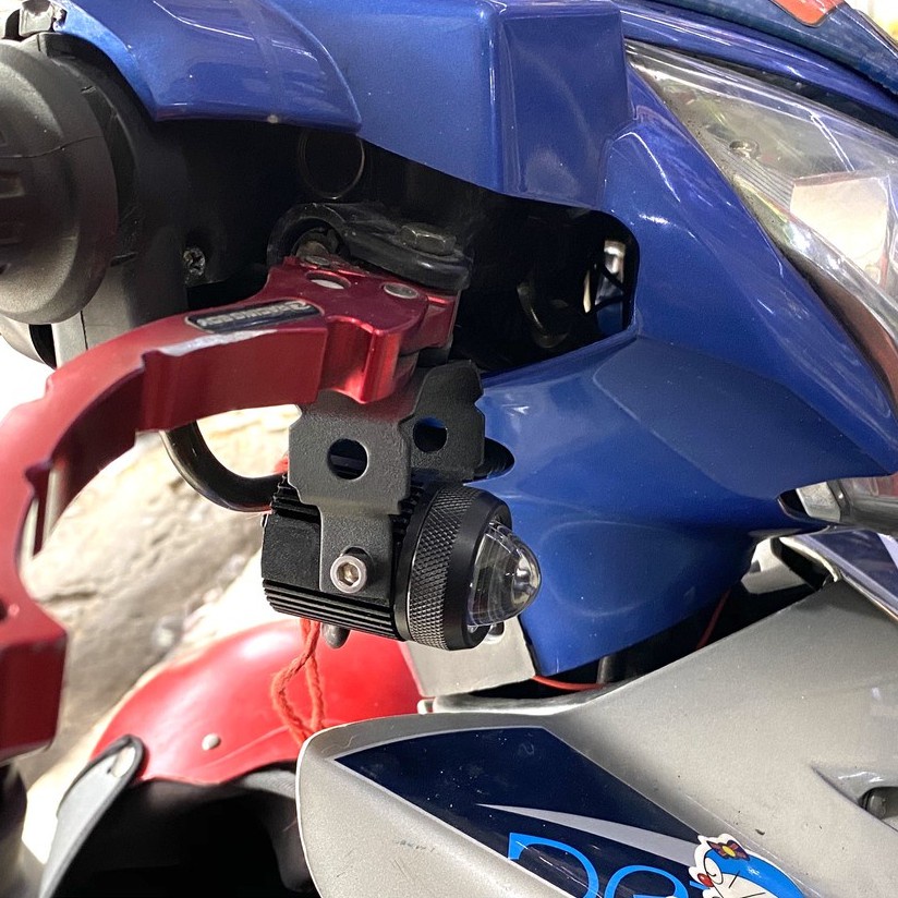 Đèn Trợ Sáng Mini Bi Cầu Mini Xe Máy Chính Hãng + Tặng công tắc đèn