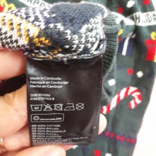 [Rẻ_đẹp] Áo Len Bé Trai Noel Green H&M