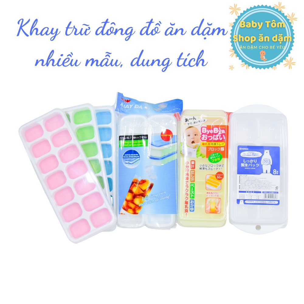 Khay trữ đông,Khay trữ dashi cho bé ăn dặm NPP Baby Tôm