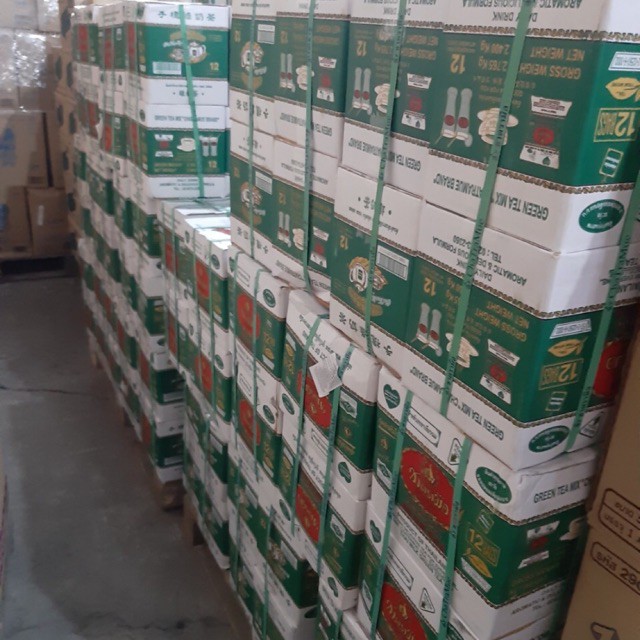 (SỈ THÙNG) trà thái xanh  12 gói *200g,nguyên liệu nấu trà sữa