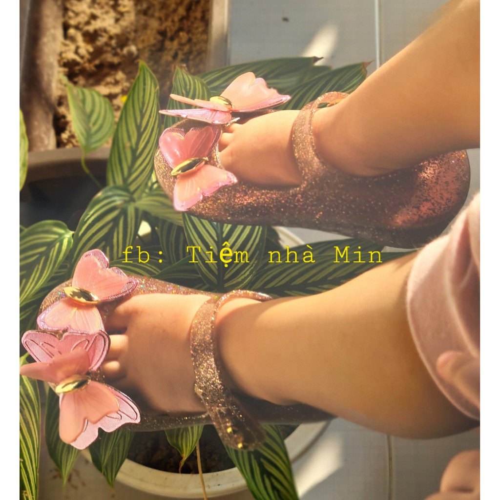 [Mini Melissa] Giày nhựa thơm Melissa đá xuất dư  dáng búp bê cực xinh dành cho bé gái