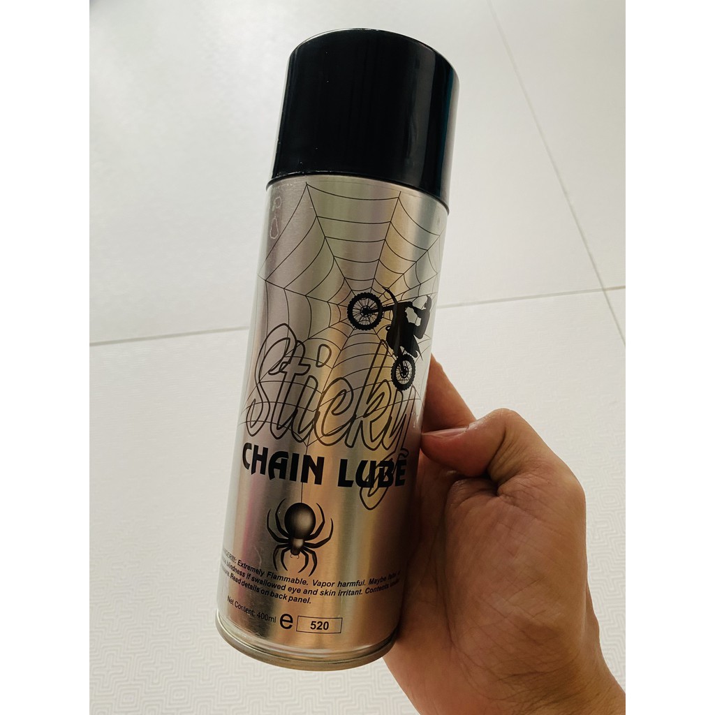 [Thunder chống văng] Chai xịt dưỡng sên phốt cao su sên vàng Thunder Sticky Chain Lube 400ml xịt đậm đặc, kháng nước