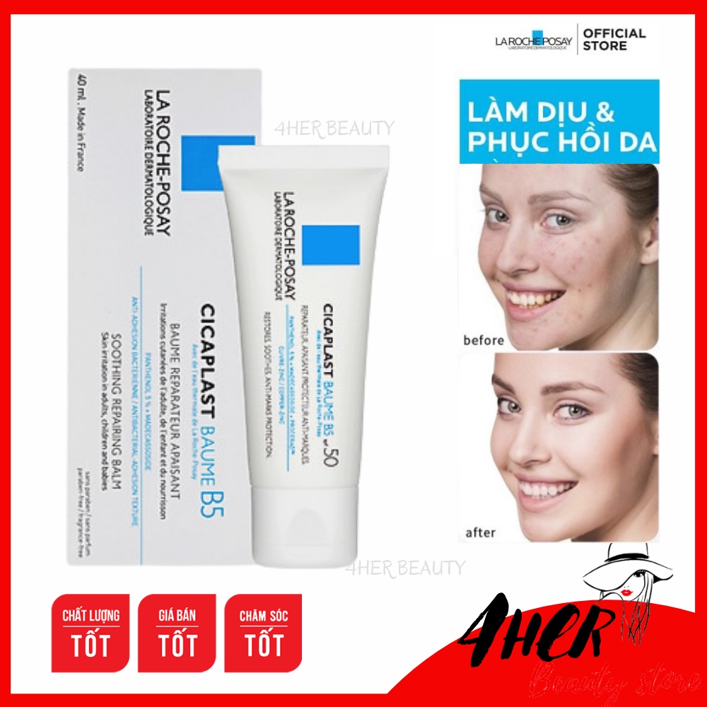 Kem B5 La Roche Posay dưỡng ẩm sâu, làm dịu da, Phục hồi da 40ML