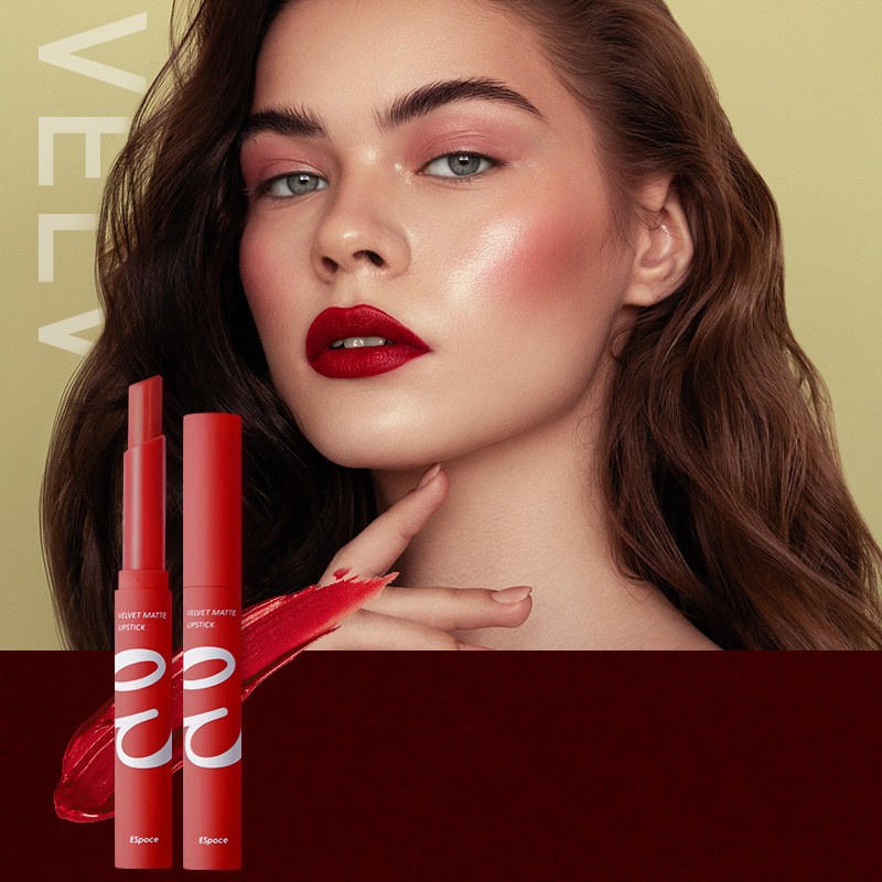 [Hàng mới về] Son nhung mịn lì 12 màu tùy chọn chống thấm nước không dính cốc tiện dụng