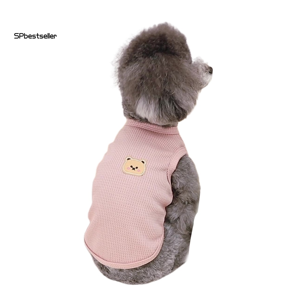 Áo Thun Polyester Cổ Tròn In Hình Gấu Thời Trang Mùa Xuân Cho Cún Cưng