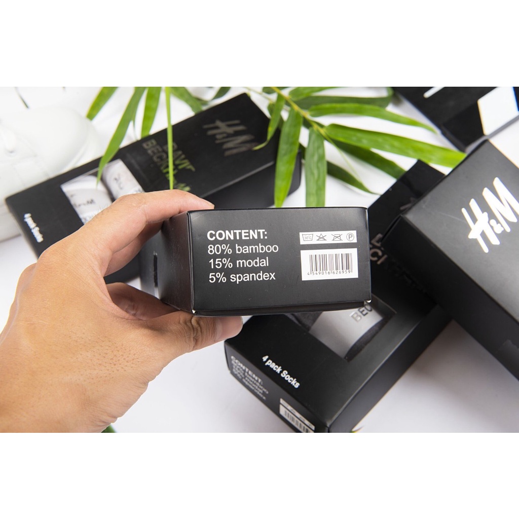 Hộp 5 đôi tất cho nam cổ cao  và cổ ngắn