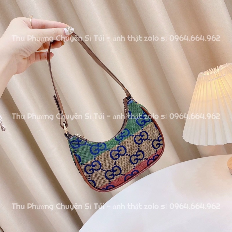 Túi Kẹp Nách Cho Bé Chất Vải Nhiều Hoạ Tiết Mini Size 14