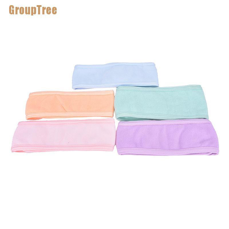 Băng Đô Mềm Co Giãn Thấm Hút Mồ Hôi Dùng Rửa Mặt / Trang Điểm Cho Nữ