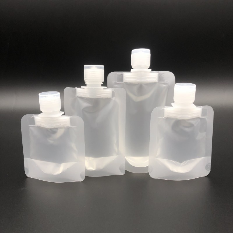 Túi đựng hóa mỹ phẩm 30ml/ 50ml/ 100ml cso nắp lật bằng nhựa trong suốt thân thiện với môi trường