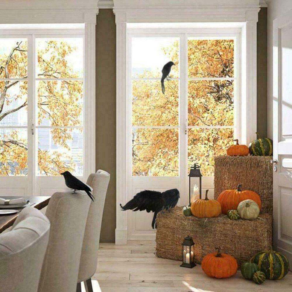 Quạ Đen Giả Dùng Trang Trí Halloween