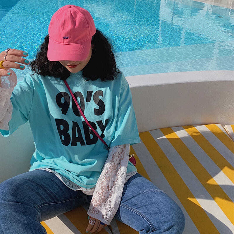 Bán Chạy!F &amp; X Áo Thun Chống Nắng Tay Dài Cổ Tròn Phối Ren Mỏng Phong Cách Mùa Hè 300 Jin Oversize Cho Nữ