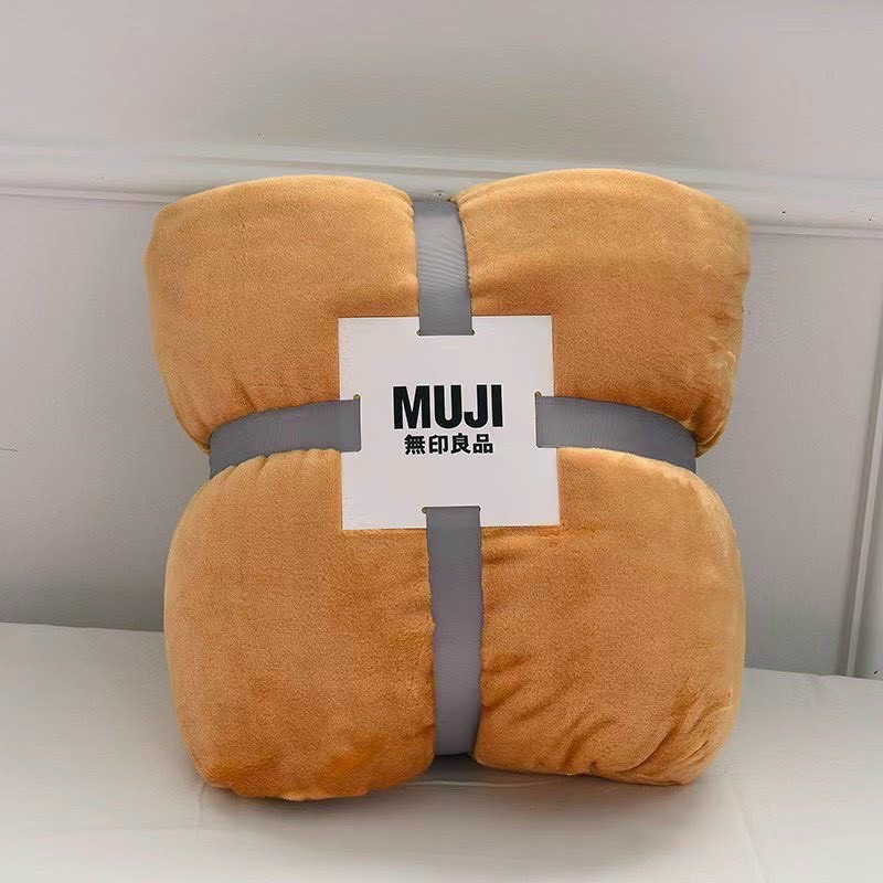 Chăn lông muji tuyết nhung cao cấp mềm mịn xuất hàn