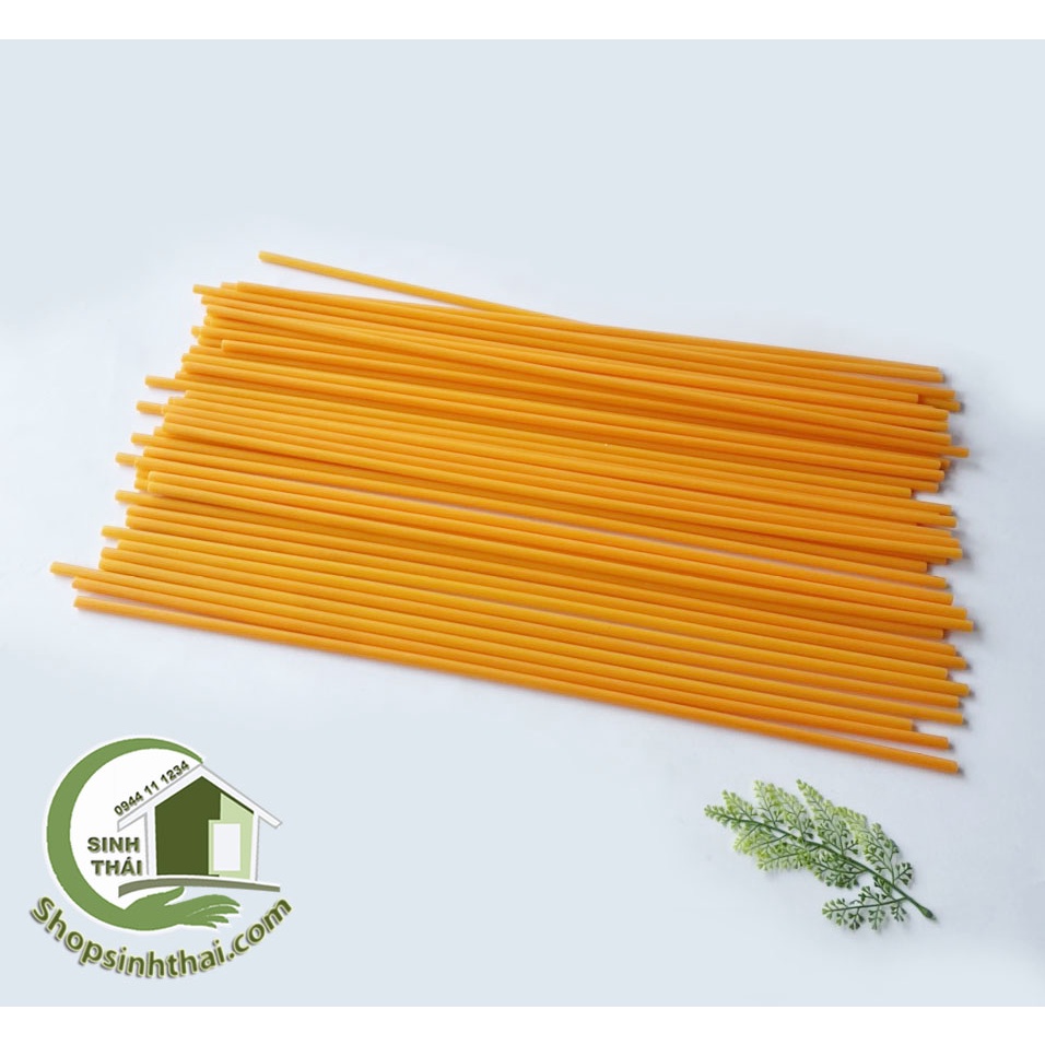 Que nhựa, cây nhựa làm cán cờ, làm cây chống xung quanh chậu cây, dài 60cm, có nắp bịt hai đầu