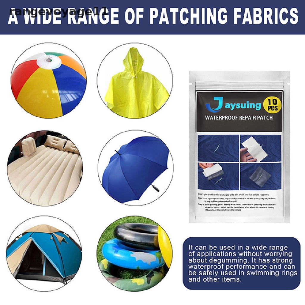 Set 10 Băng Keo Trong Suốt Chống Thấm Nước Dùng Để Sửa Chữa Đồ Dùng Gia Dụng