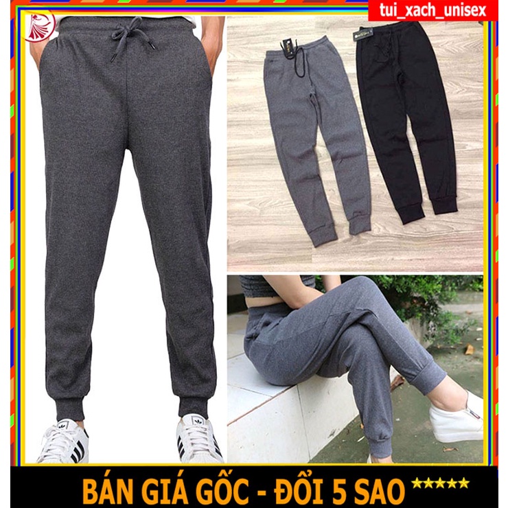❤️ ẢNH THẬT ❤️ Quần Jogger Len Tăm Nam / Nữ Chính Hãng Giá Tại Xưởng - thiết kế bo gấu không ôm sát thun co giãn