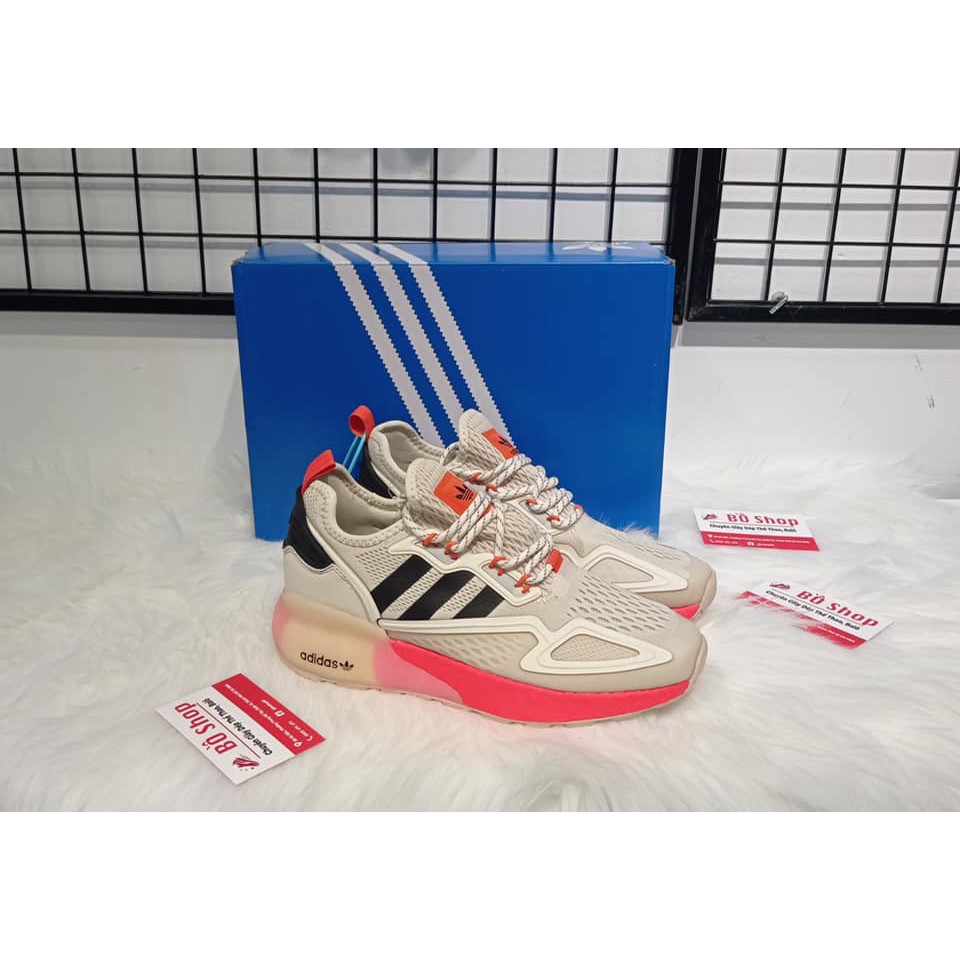 GIÀY THỂ THAO NAM NỮ ADIDAS ZX 2K BOOST CREAM BLACK ORANGE