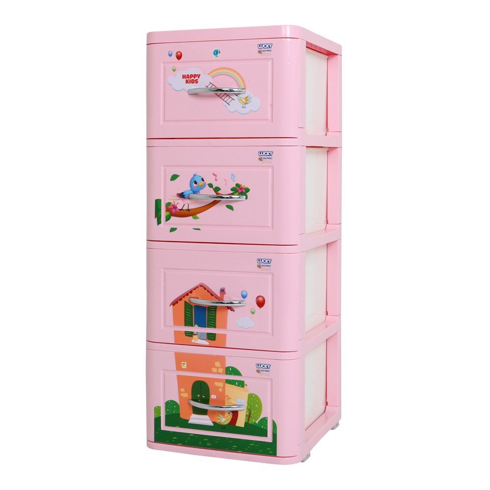 Tủ nhựa LucKy Quy Phúc + 4 tầng: 38 x 41 x 100 cm Cm- BẢO HÀNH 10 NĂM | BigBuy360 - bigbuy360.vn