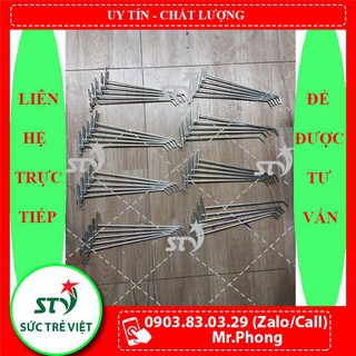 [BÃO SALE] Combo 50 móc cài lưới, móc treo đồ trang sức, tay cài lưới sắt treo phụ kiện, móc treo phụ kiện, móc sắt