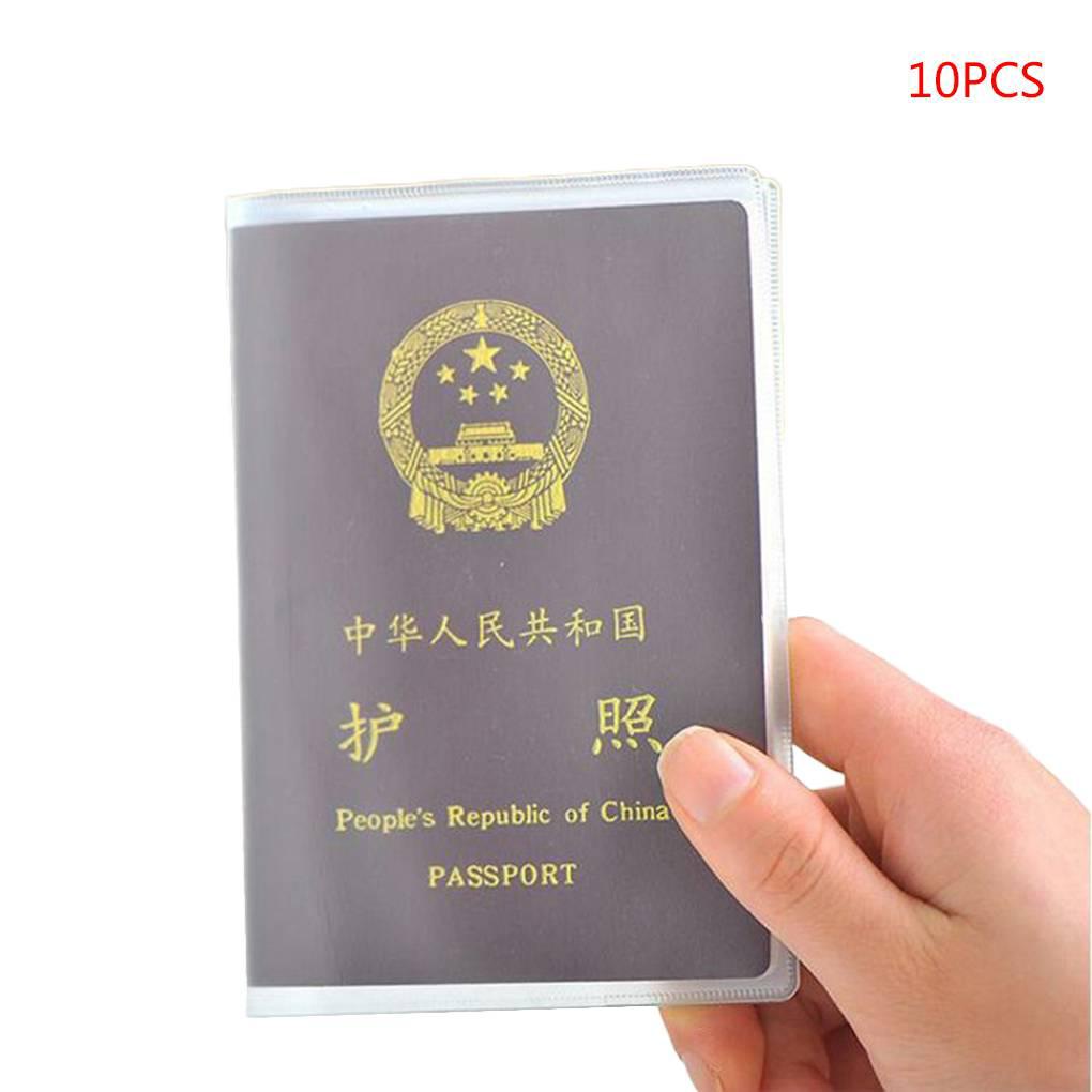 Bộ 10 Túi Nhựa PVC Trong Suốt Đựng Thẻ ID Chống Thấm Nước