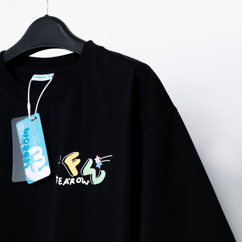 Áo thun nam nữ local brand unisex Fearow Sweet Rainbow Tee /Màu Đen FW116