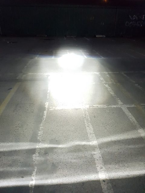 Đèn bi Led Mini ADIU chân H4 xe Ôtô Giá 2 bóng Quạt không dây