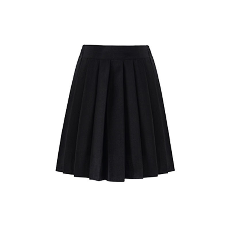 Đồng phục jk Nhật Bản váy ngọt ngào Quần áo lớp kiểu đại học hoang dã Màu đen ngắn xếp ly, dài giữa, plus size,