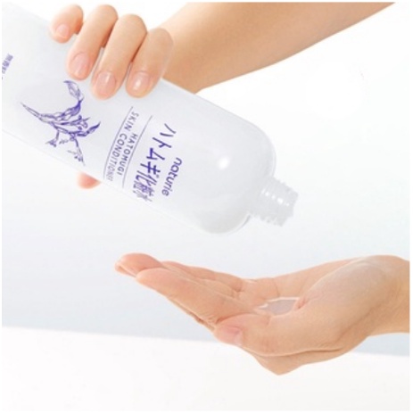 Naturie Hatomugi Nước hoa gạo Nhật Bản 500ml Thu nhỏ lỗ chân lông và làm dịu dưỡng ẩm làm trắng da