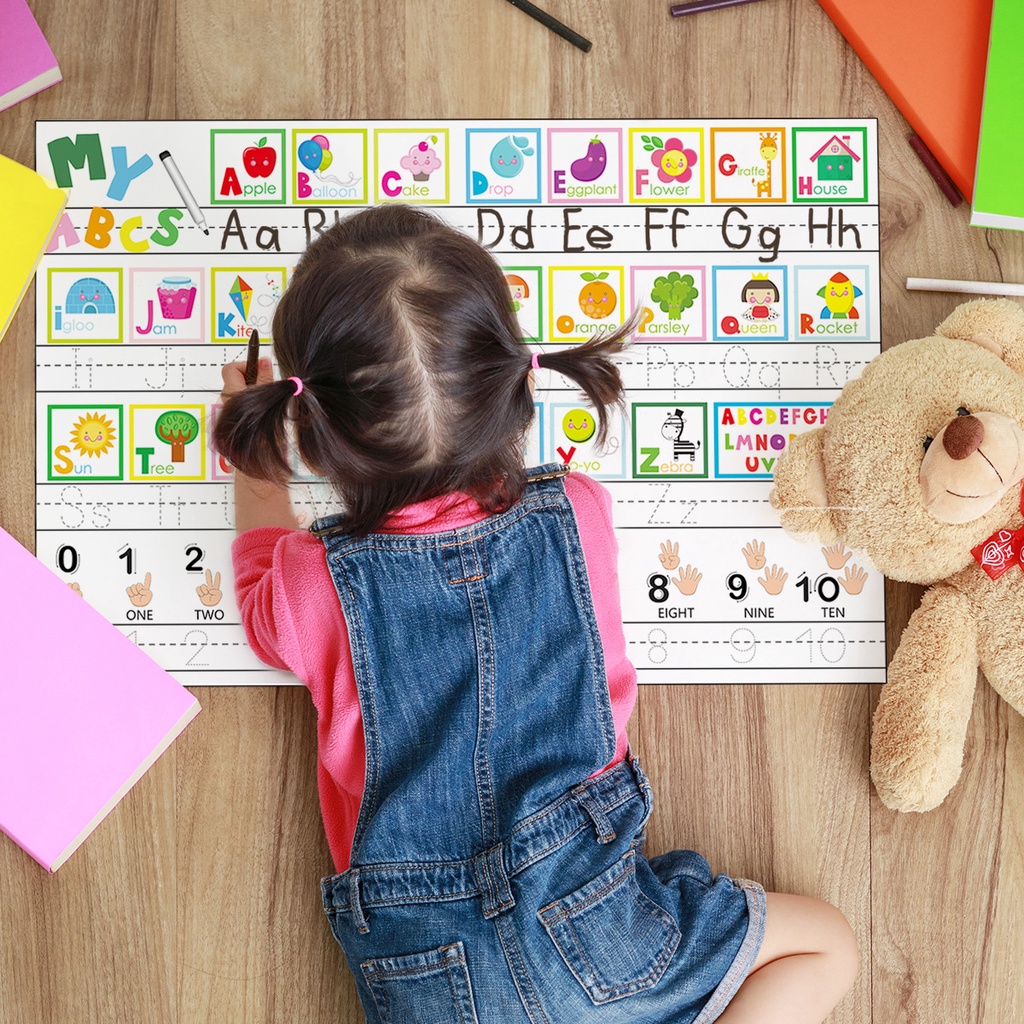 Miếng Dán Tường Hình Chữ Cái Tiếng Anh Kỹ Thuật Số Giáo Dục Sớm Cho Bé