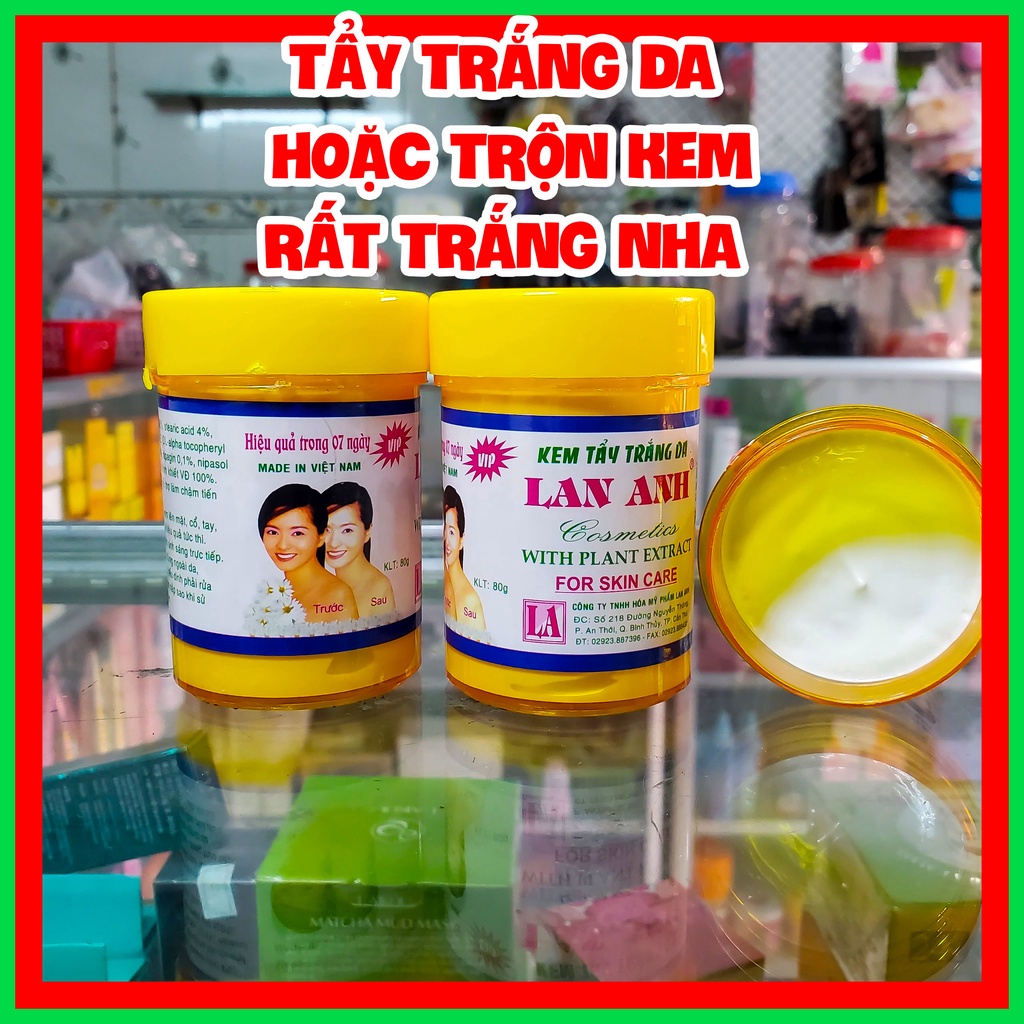 Kem tẩy trắng da Body LAN ANH hủ 80G xài trực tiếp hoặc trộn kem rất trắng